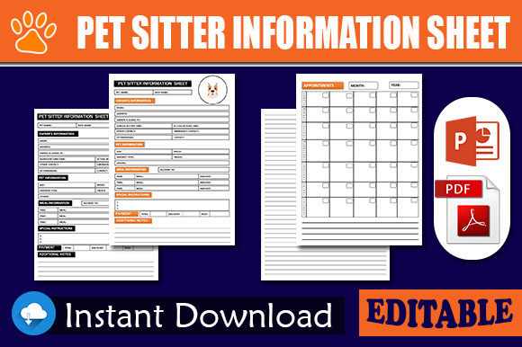 Pet Sitter Instructions Template 