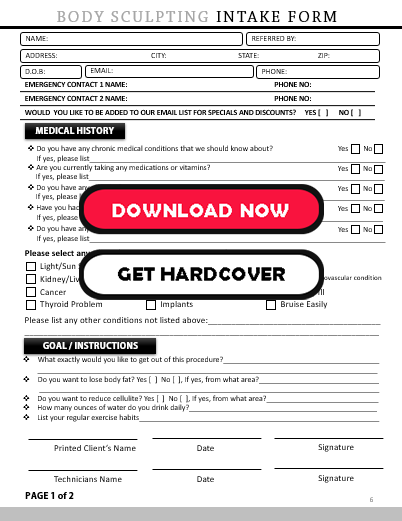 Body Sculpting Consent Consent & Intake Form
