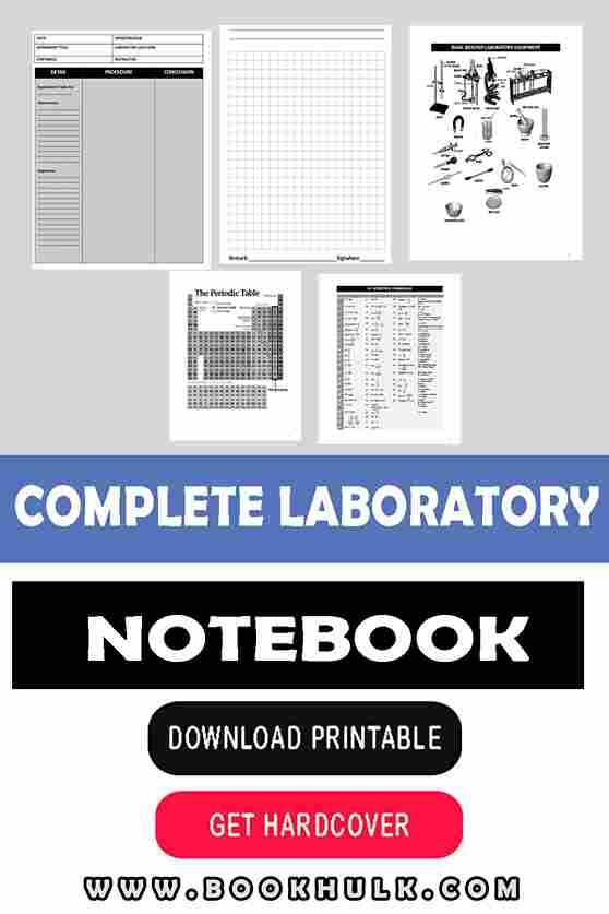 Biochemistry lab notebook (100 sets)