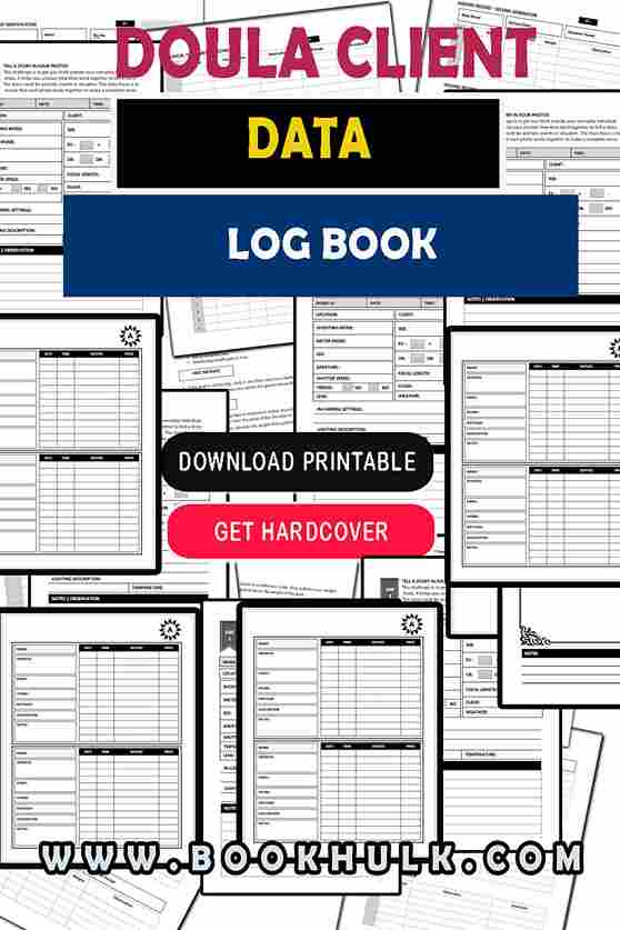 Doula Client Data Log Book
