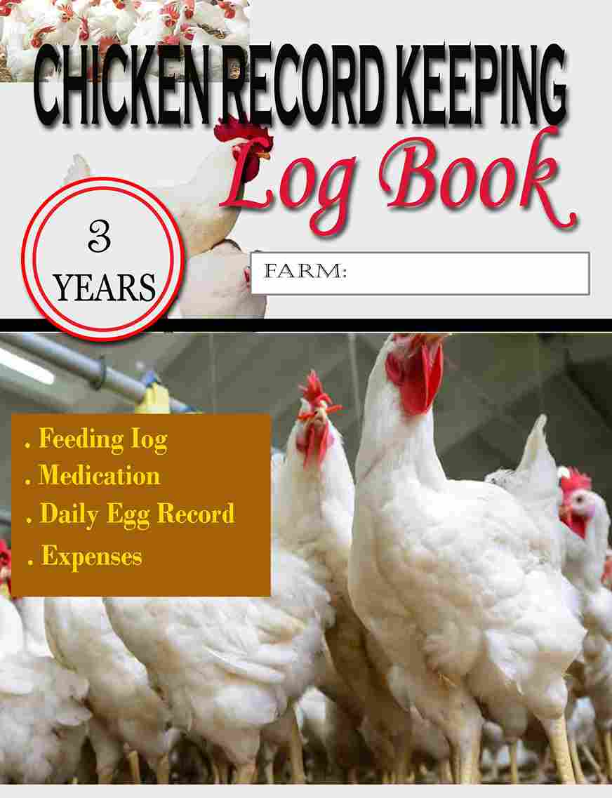 3 Years Chicken Record Keeping Log Book