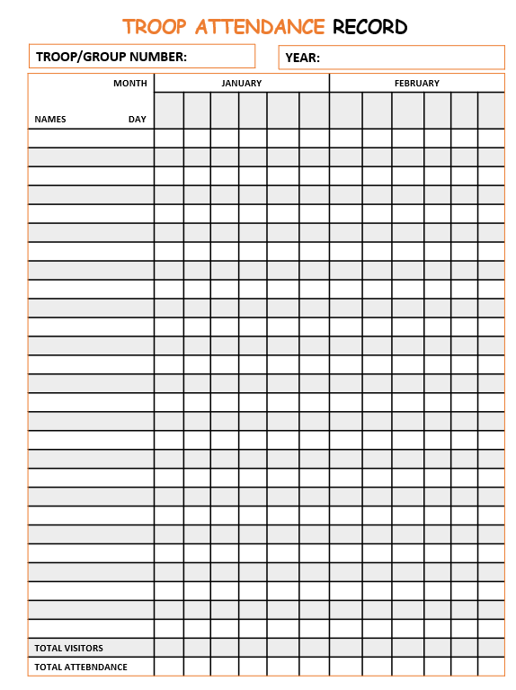 Printable Troop Leader Planner for Girls Scout 