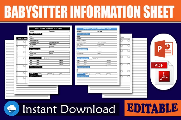 Babysitter Information Sheet 