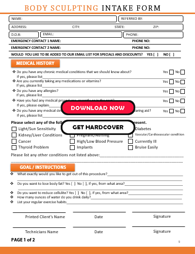 Body Sculpting Consent Consent & Intake Form