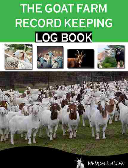 The goat Farm Record Keeping Log book