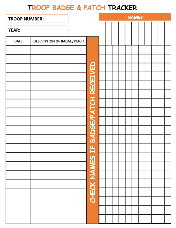 Printable Troop Leader Planner for Girls Scout 