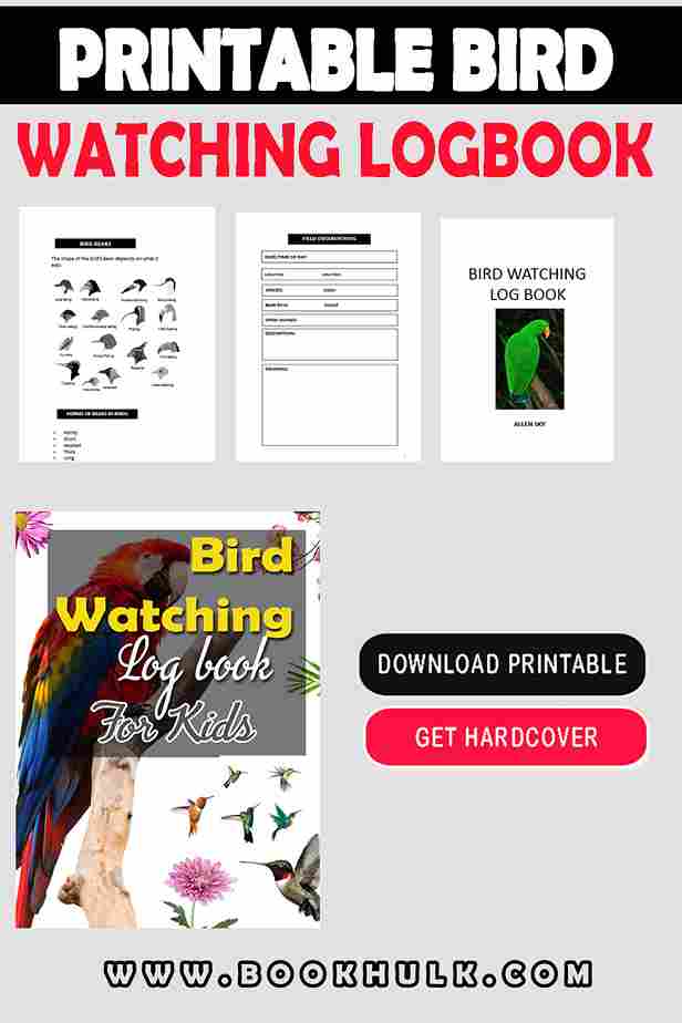 Bird Watching Log Book for Kids