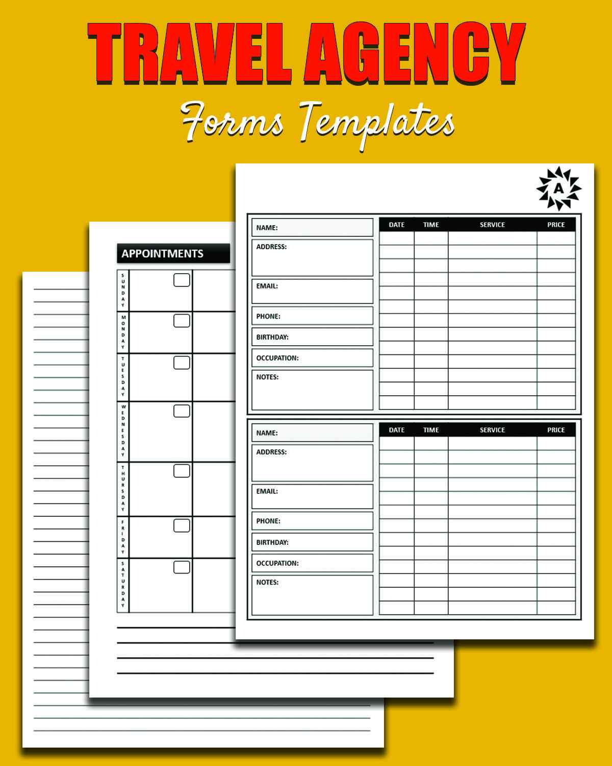 Travel Agency Booking Form Template 