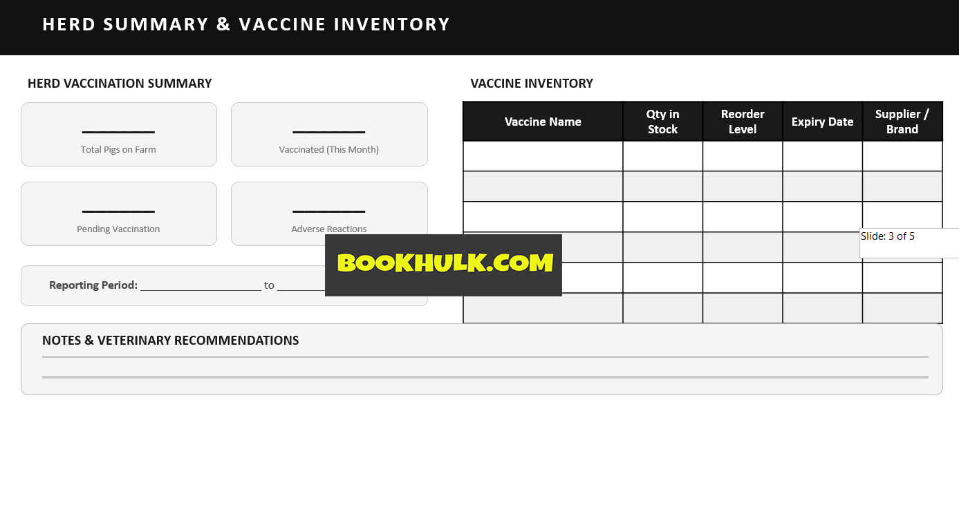 Pig Vaccination Schedule – PDF 