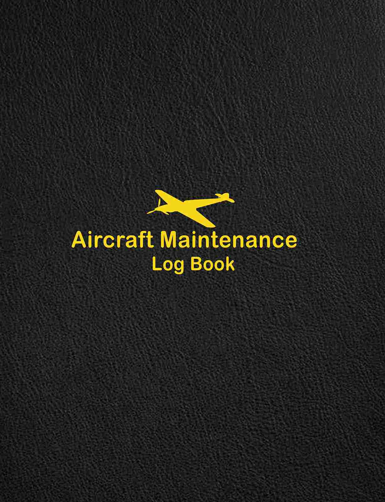 Editable Aircraft Maintenance Logbook for Technicians 