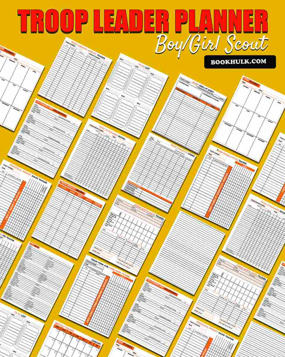 Printable Troop Leader Planner for Girls Scout 