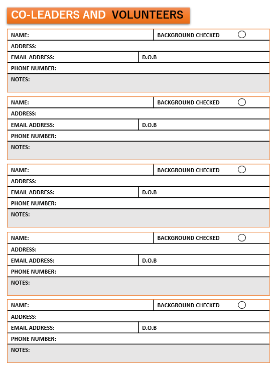 Printable Troop Leader Planner for Girls Scout 