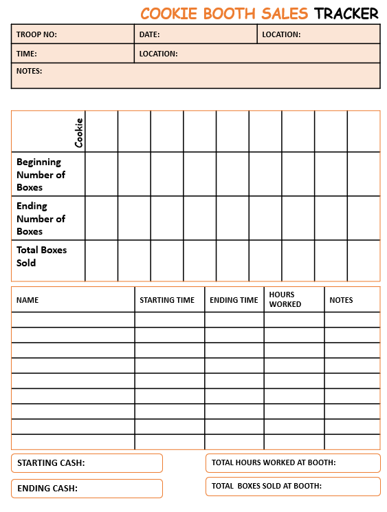 Printable Troop Leader Planner for Girls Scout 