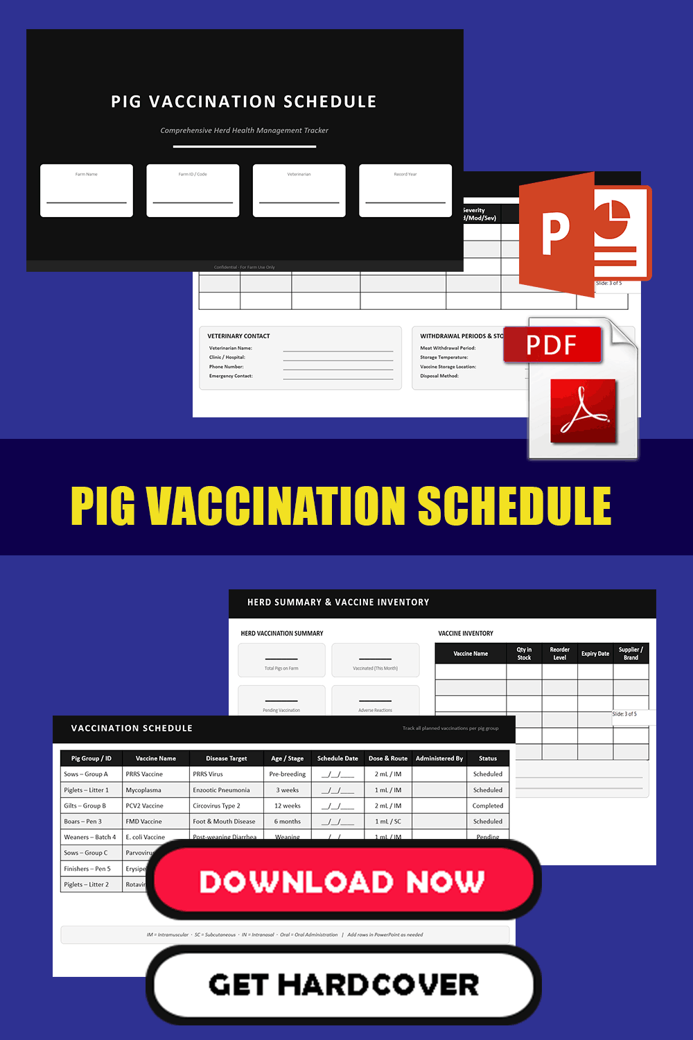 Pig Vaccination Schedule – PDF 