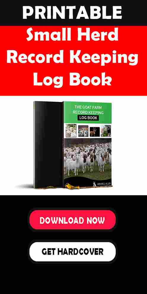 The goat Farm Record Keeping Log book
